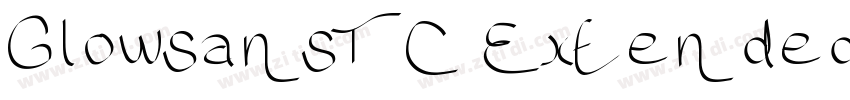 GlowsansTC Extended字体转换